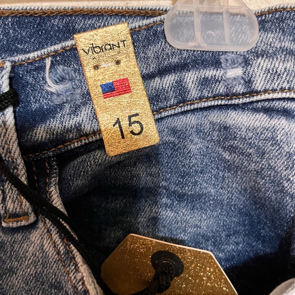 Vibrant m.i.u. Blue Jeans - Picture 4 of 6